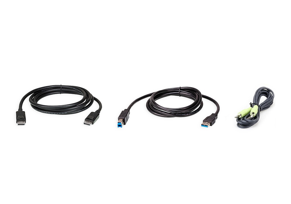 ATEN 2L-7D02UDPX3 - keyboard / video / mouse (KVM) cable kit - 6.6 ft