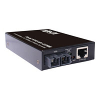 Tripp Lite Hardened Gigabit Copper to Fiber Media Converter - 10/100/1000 Mbps, RJ45/SC Multimode, -10° to 60°C, 500 m