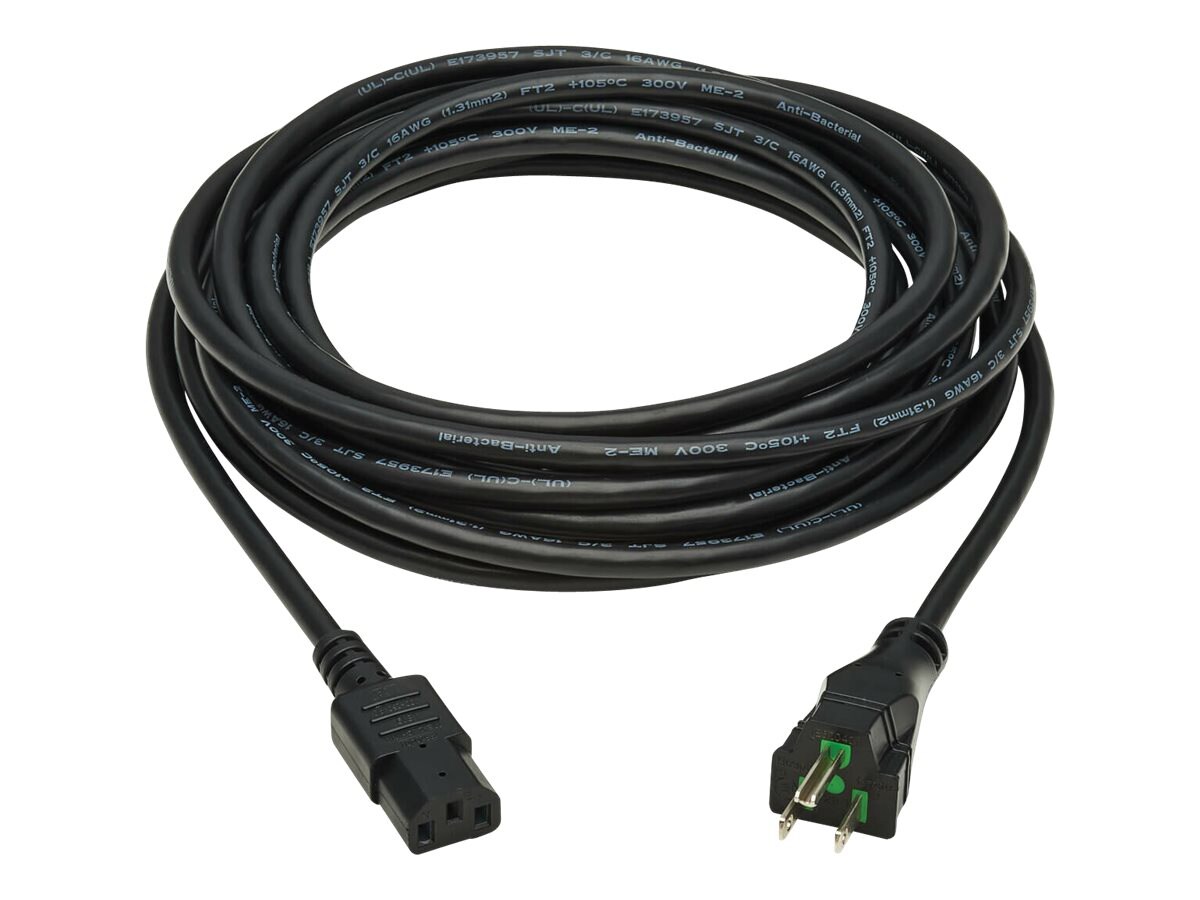 Eaton Tripp Lite Series Safe-IT Antibacterial Hospital-Grade Power Cord, 5-
