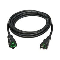Eaton Tripp Lite Series Safe-IT Antibacterial Hospital-Grade Extension Cord, 5-15P to 5-15R - Green Dot, 13A, 125V, 16