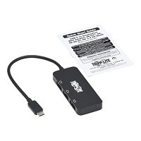 Tripp Lite USB C Adapter Triple Display 4K 60Hz DisplayPort 8K HDR 4:4:4