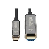 Tripp Lite USB C to HDMI Fiber Active Optical Cables UHD 4K60HZ Black 50M