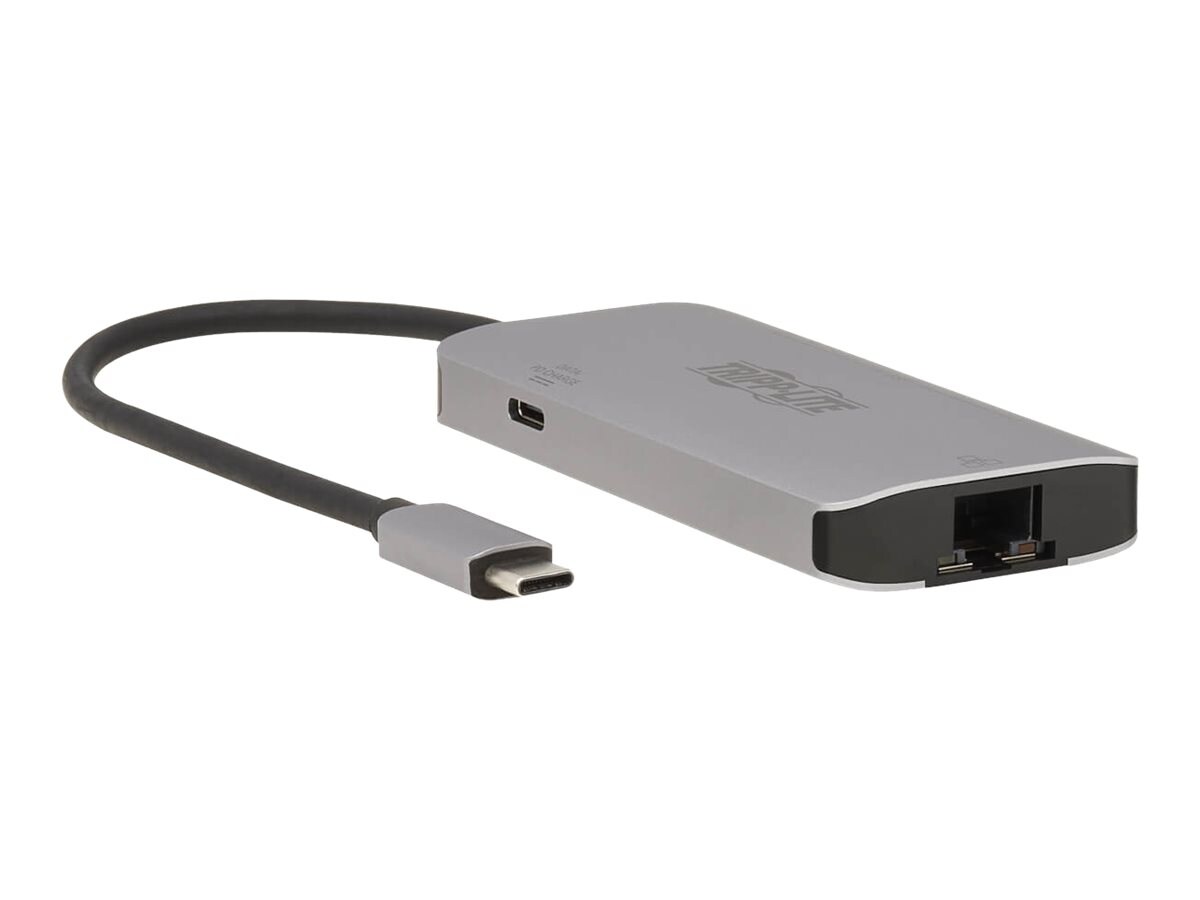 Tripp Lite USB C Hub USB 3,2 Gen 1 3 USB-A, Gbe Aluminum 100W PD Charging
