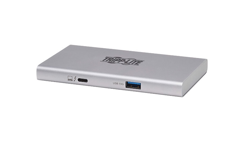 Tripp Lite 4-Port Thunderbolt 4 Hub - 8K, 2x 4K 60 Hz, USB 3.2 Gen 2, USB-A Port, 100W Charging, Gray - concentrateur (hub) - 4 ports