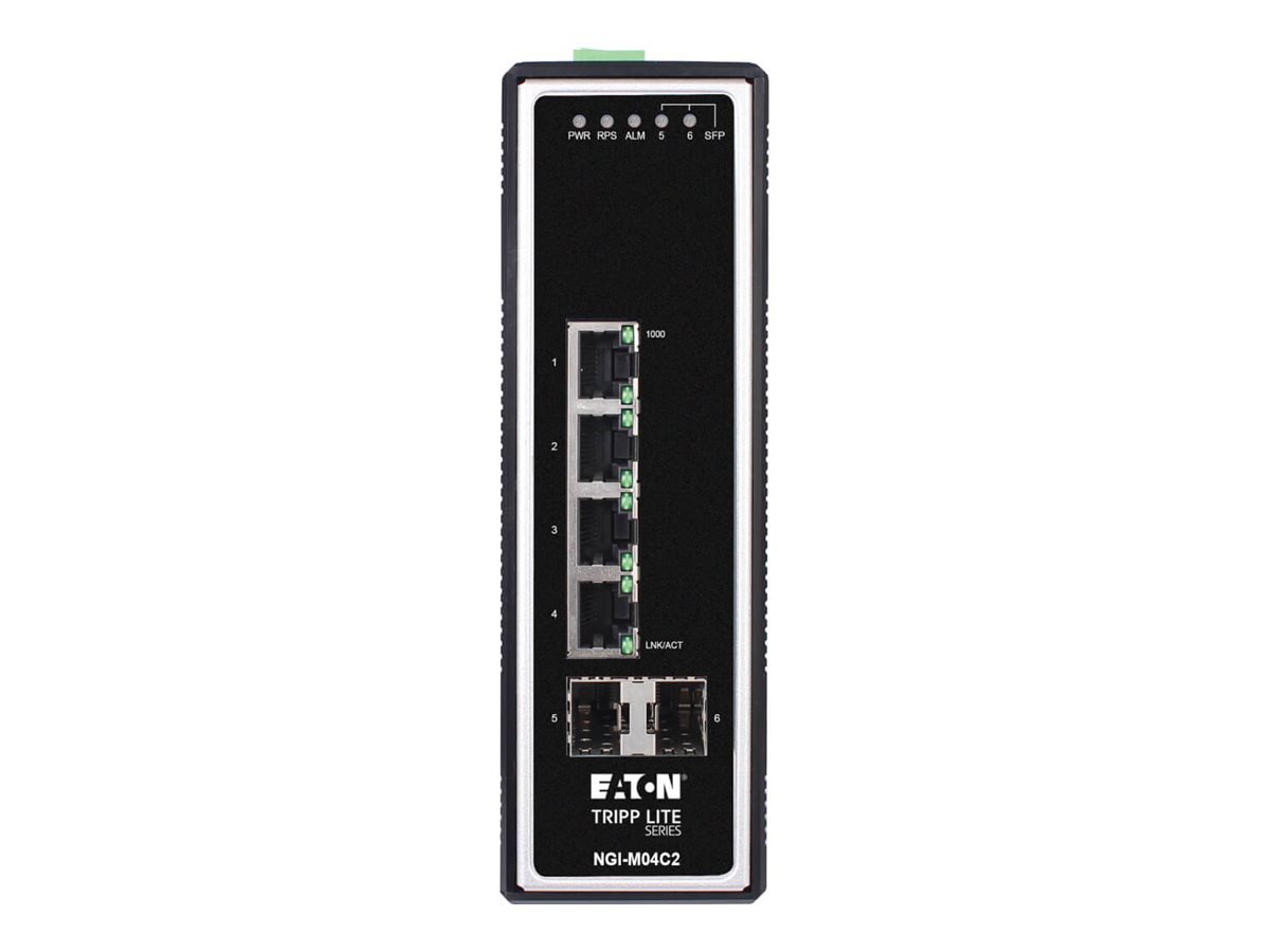 Eaton Tripp Lite series 4-Port Managed Industrial Gigabit Ethernet Switch -