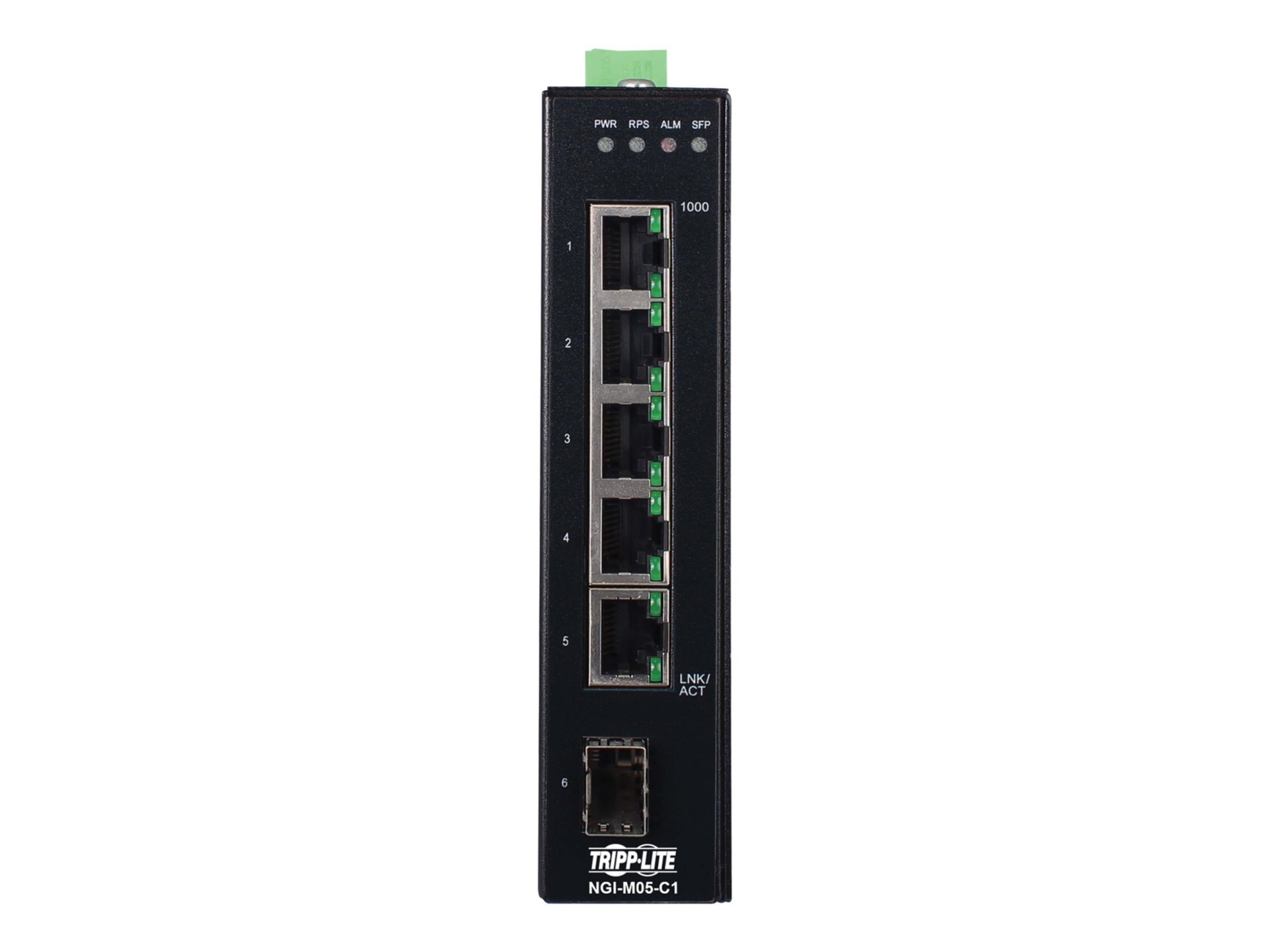 Eaton Tripp Lite series 5-Port Managed Industrial Gigabit Ethernet Switch -