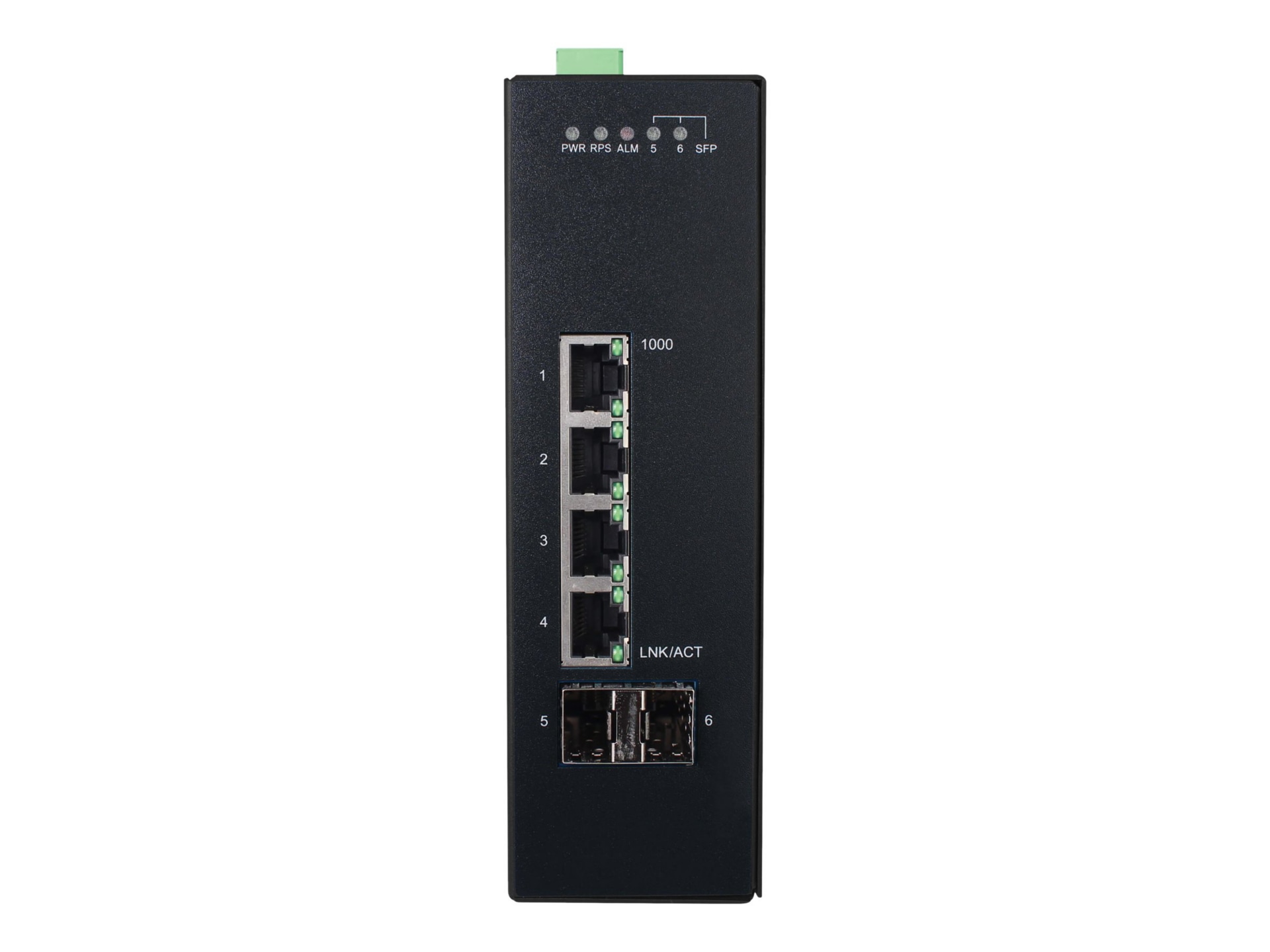 Eaton Tripp Lite series 4-Port Lite Managed Industrial Gigabit Ethernet Switch - 10/100/1000 Mbps, 2 GbE SFP Slots, -10°