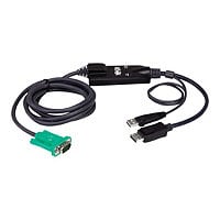 Tripp Lite VGA to DisplayPort and USB-A Adapter Cable Kit for Tripp Lite B020-U and B022-U KVM, 6 ft. (1.8m) - video