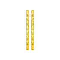 Tripp Lite Rack Vertical Cable Manager Finger Duct with Cover Yellow 6ft