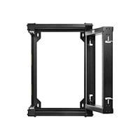 Tripp Lite SmartRack 12U Wall-Mount 2-Post Open Frame Rack, Hinged Front, Heavy Duty - rack - 12U