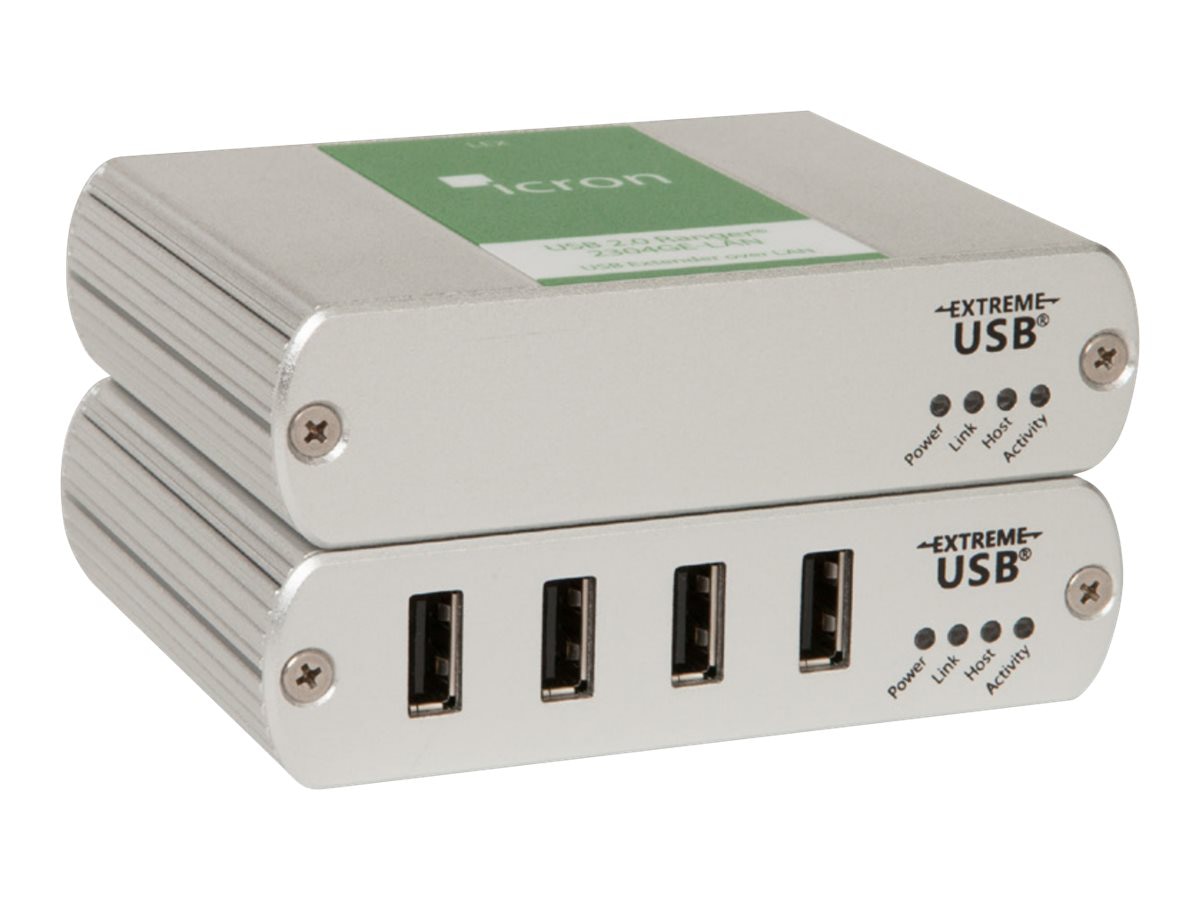 Icron USB 2.0 Ranger 2304GE-LAN - USB extender - USB, 1GbE, USB 2.0, USB 3.
