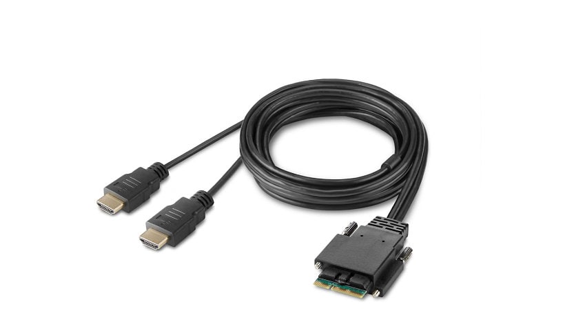 Belkin Secure Modular HDMI Dual Head Console Cable - video cable - TAA Compliant - 6 ft