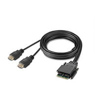 Belkin Secure Modular HDMI Dual Head Console Cable - video cable - TAA Compliant - 6 ft