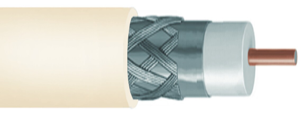 CommScope 1000' RG11 Plenum Coaxial Cable - White