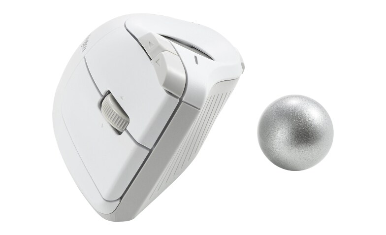 Kensington Pro Fit Ergo Vertical Wireless Trackball - trackball -  Bluetooth, 2.4 GHz - white - K75263WW - Mice - CDW.com