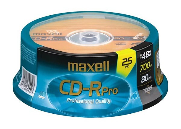 Maxell Pro - CD-R x 25 - 700 MB - storage media
