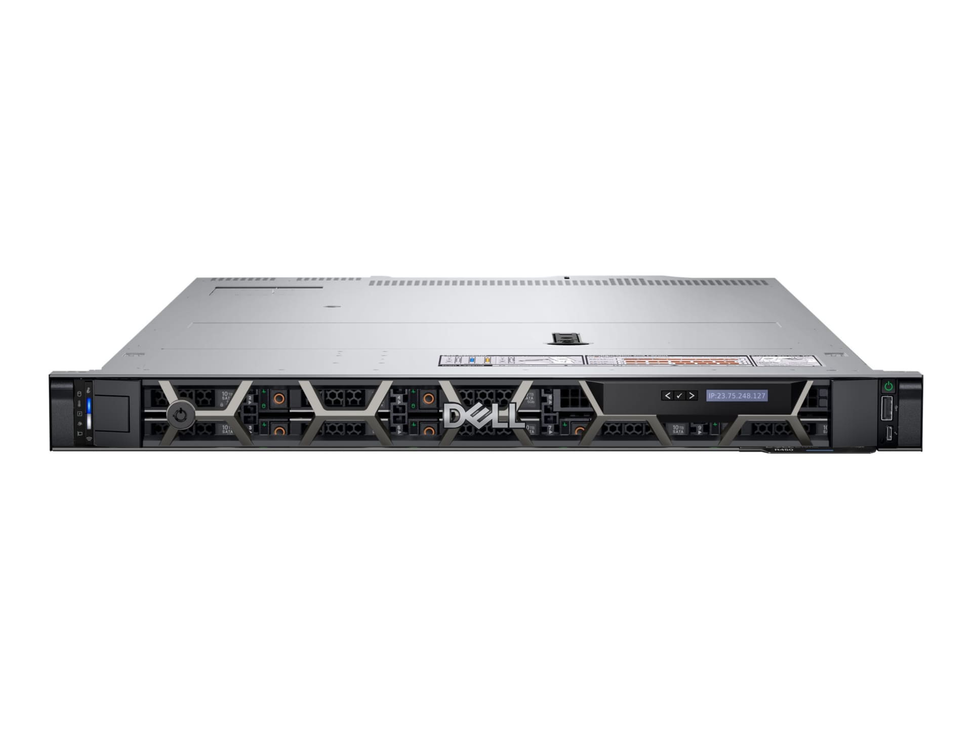 Dell PowerEdge R450 - rack-mountable - Xeon Silver 4310 2.1 GHz - 16 GB - SSD 480 GB