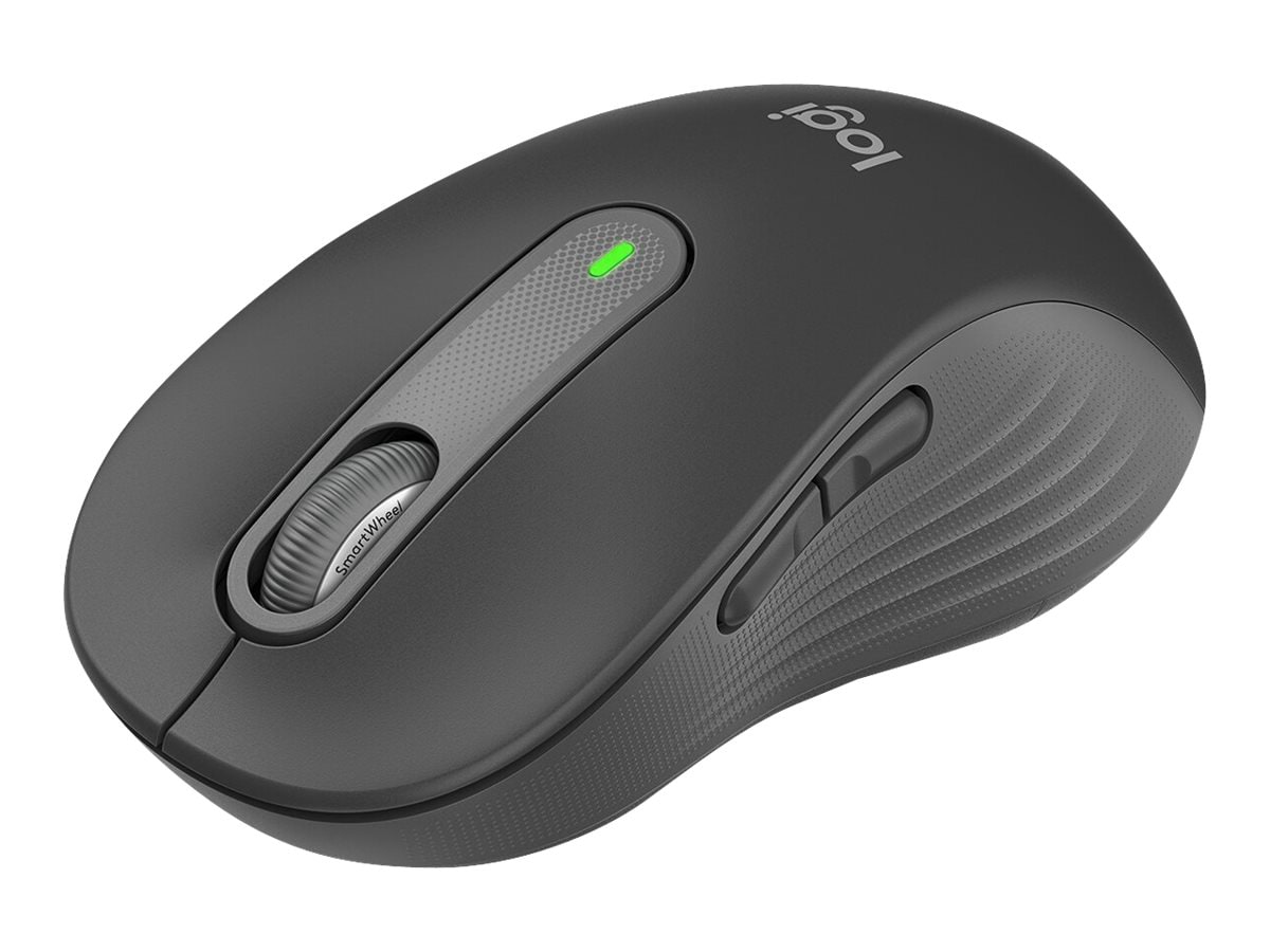 Logitech Signature M650 L - mouse - full size - Bluetooth, 2.4 GHz - graphite