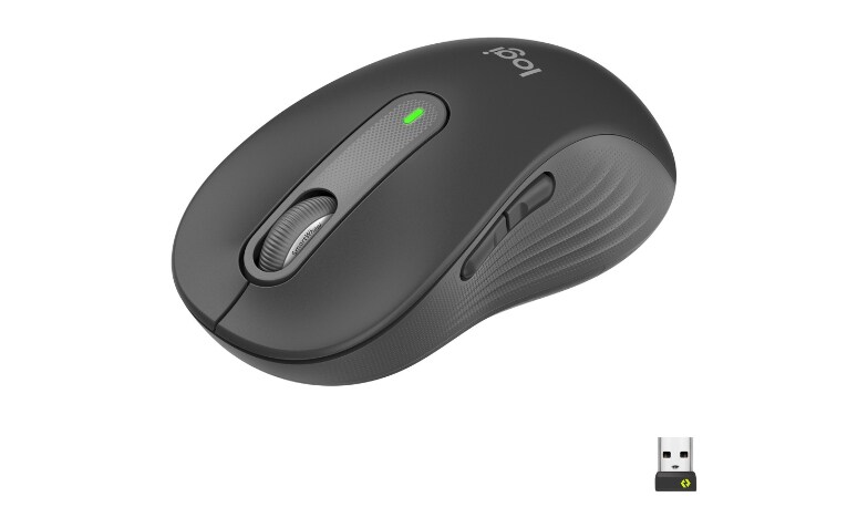 Installation salt mønster Logitech Signature M650 L - mouse - full size - Bluetooth, 2.4 GHz -  graphite - 910-006231 - Mice - CDW.com