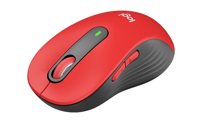 Logitech Signature M650 L - mouse - size - Bluetooth, 2.4 GHz - classic red 910-006358 - Mice - CDW.com