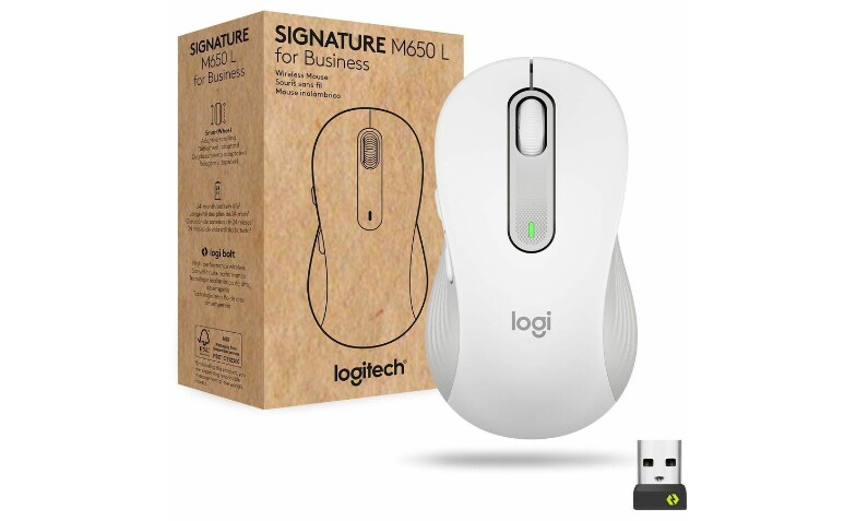 Logitech Signature M650 L Business - mouse Bluetooth - off-white - 910-006347 - -