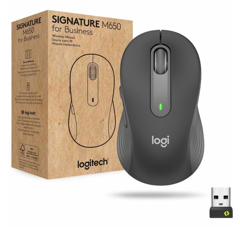ロジクール Signature for Business M650 4個セット Logitech Signature M650 for Business Wireless Mouse, For Small to