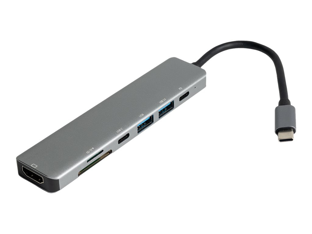 B3E 7-in-1 USB-C Hub - docking station - USB-C - HDMI - YG-2121 - USB Hubs  