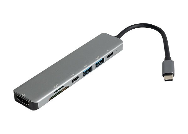 B3E 7-in-1 USB-C Hub - docking station - USB-C - HDMI - YG-2121 - USB Hubs  