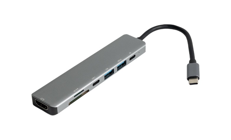 B3E 7-in-1 USB-C Hub - docking station - USB-C - HDMI - YG-2121