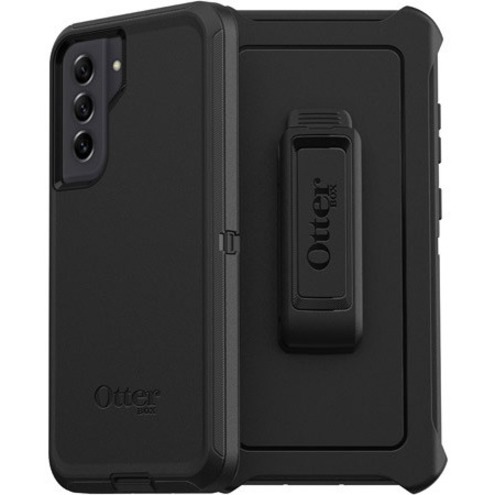 OtterBox Defender Rugged Carrying Case (Holster) Samsung Galaxy S21 FE 5G Smartphone - Black