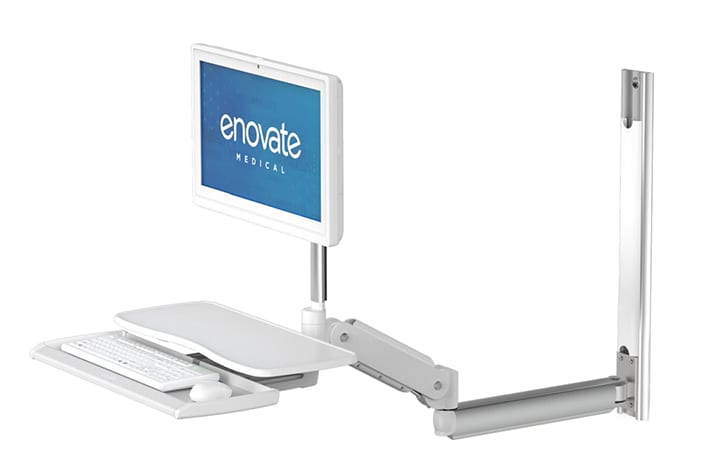 Enovate Medical e997 Articulating Wall Arm with 42" Wall Track