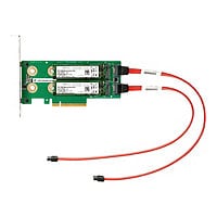 HPE Universal SATA HHHL M.2 Kit - interface adapter - M.2 Card - PCIe