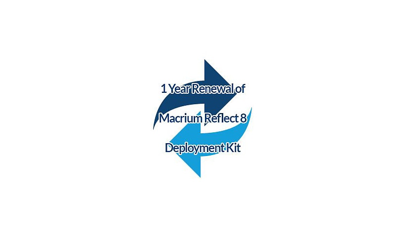 Macrium Reflect Deployment Kit - renouvellement de la licence d'abonnement (1 an) - 1 site, déploiements illimités
