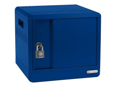 Bretford Cube Micro Station Pre-Wired TVS10USBC - cabinet unit - for 10 notebooks/tablets - royal blue
