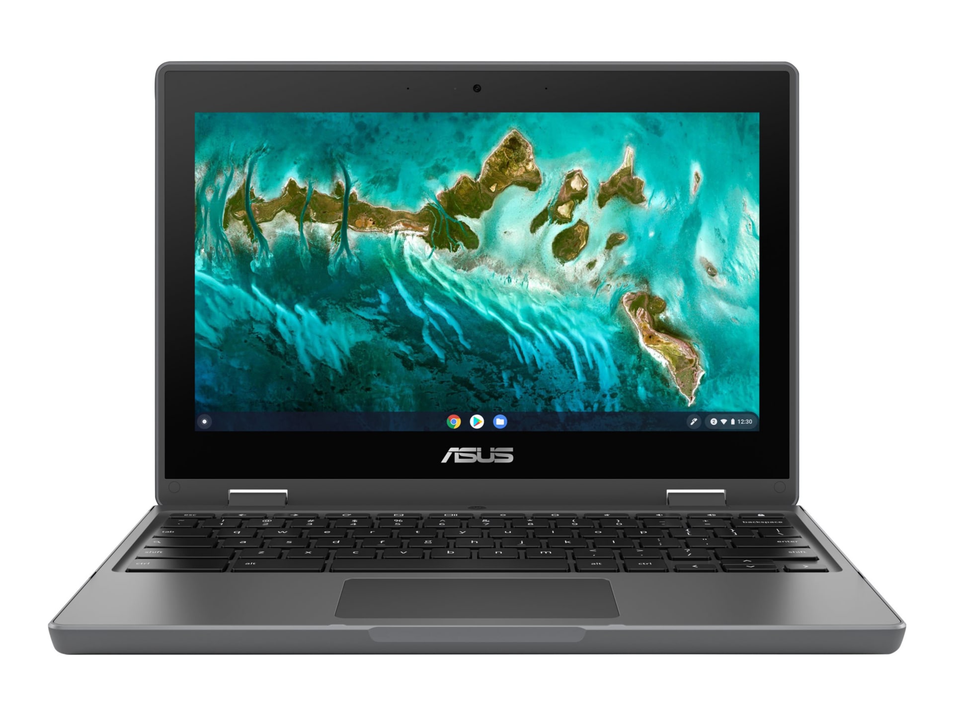 Asus Chromebook CR1 CR1100CKA-YZ142 11.6 Rugged Chromebook HD 1366x768  Intel Celeron N5100 Quad-core (4 Core) 1.10 GHz 4 GB Total RAM 32 GB Flash  Memory - Dark Gray 