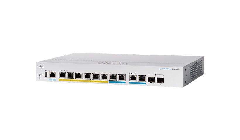 Cisco Business 350 Series 350-8MGP-2X - switch - 8 ports - managed - rack-mountable