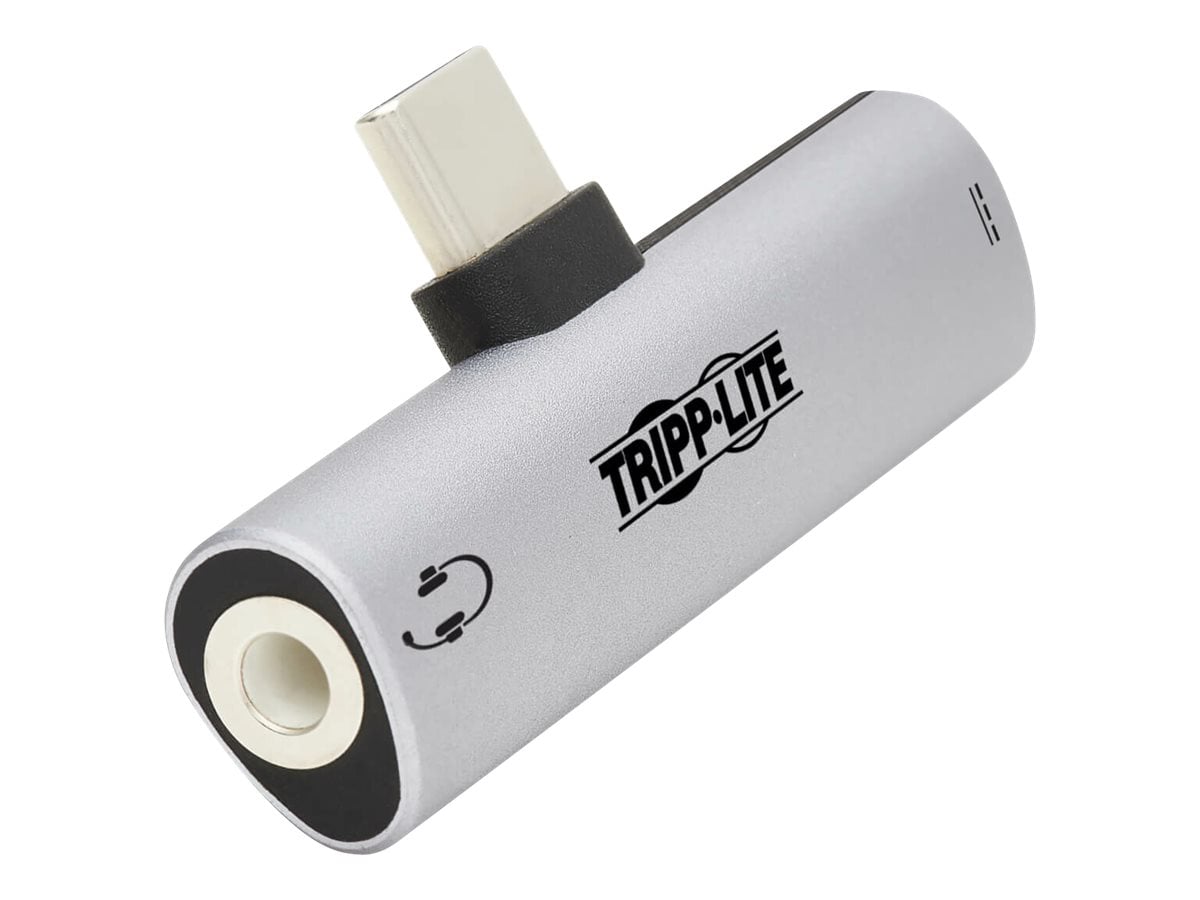 Tripp Lite USB C to 3.5mm Headphone Jack Adapter for Hi-Res Stereo Audio