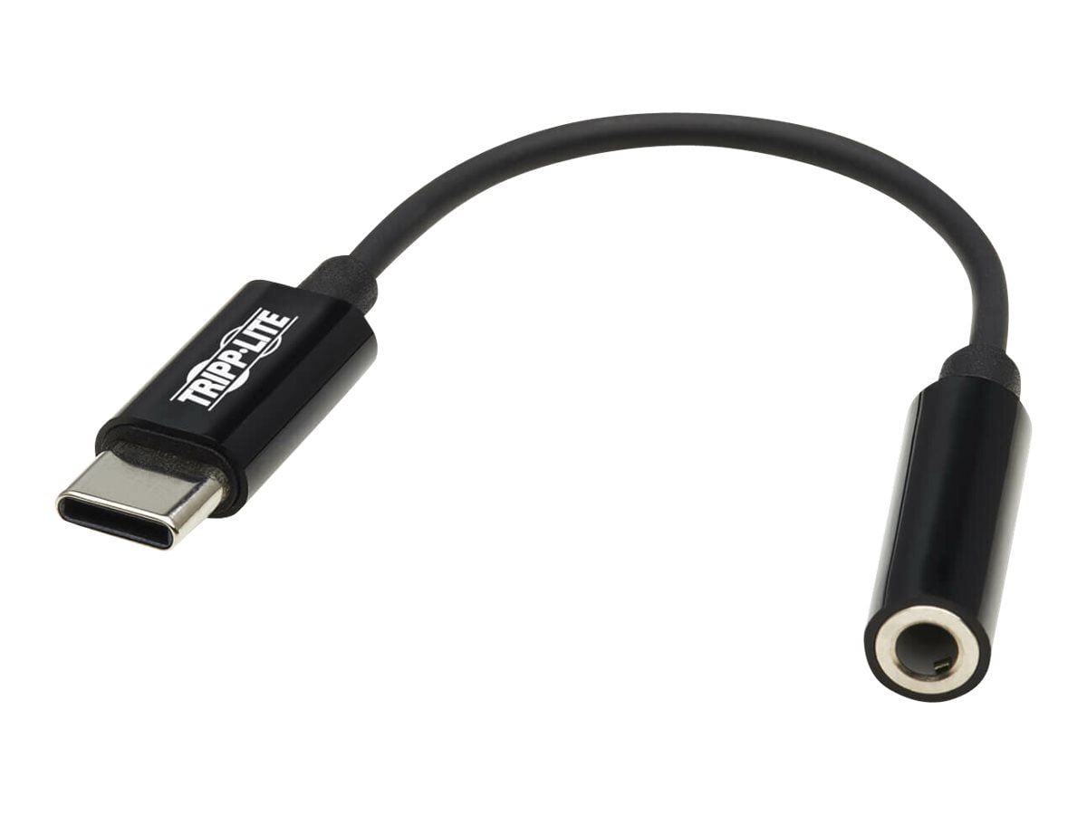 Tripp Lite USB C to 3.5mm Headphone Jack Adapter Thunderbolt 3 USB Type-C