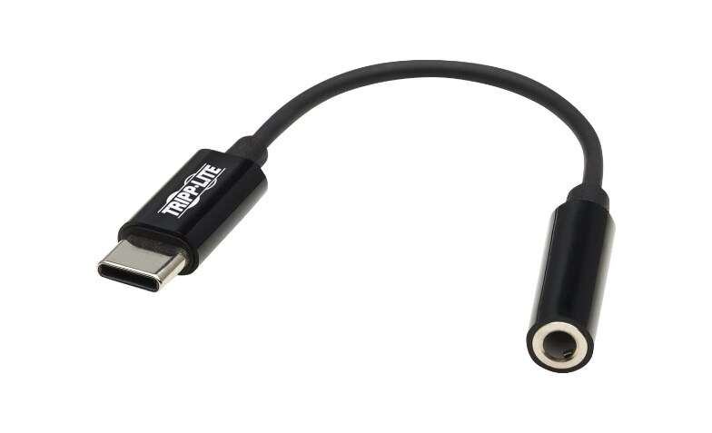Tripp Lite USB-C to 3.5 mm Headphone Jack Adapter - USB-C to headphone adapter - audio / USB 10.7 - U437-001 - USB Adapters - CDW.com