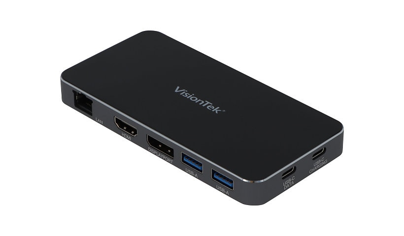 VisionTek VT400 - Dual Display USB-C Docking Station with Power Passthrough