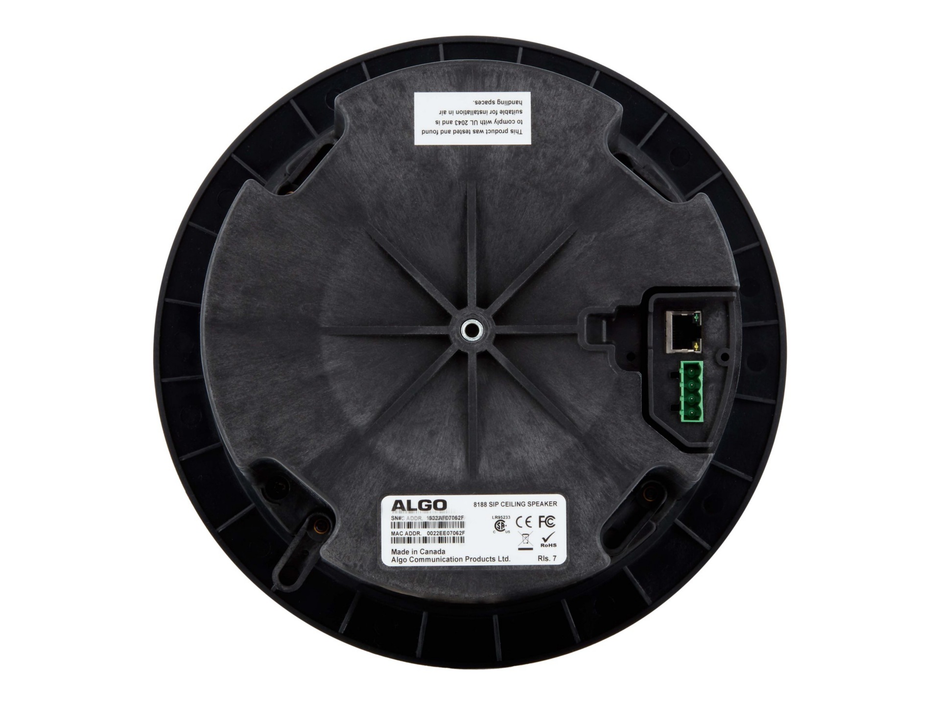 Thumbnail 4 of 6 for Algo 8188 IP PoE Ceiling Speaker