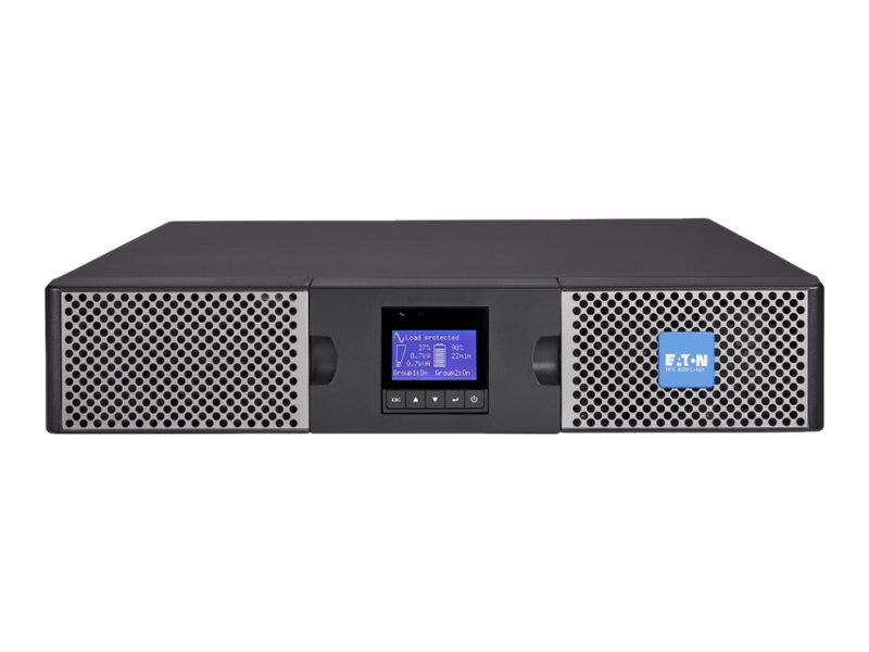 Eaton 9PX lithium ion UPS, 2U, 3000VA, 2700W, L5-30P input, Outputs: (6) 5-20R, (1) L5-30R, 120V, network card included