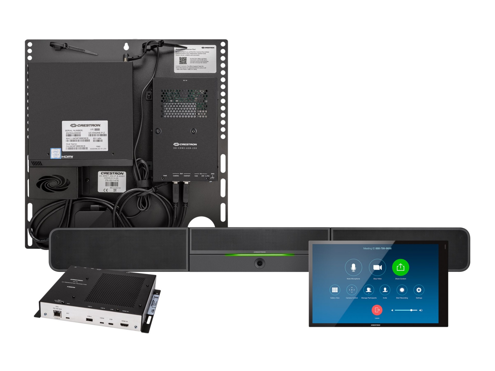 Crestron Flex UC-BX30-Z-WM - for Zoom Rooms - video conferencing kit