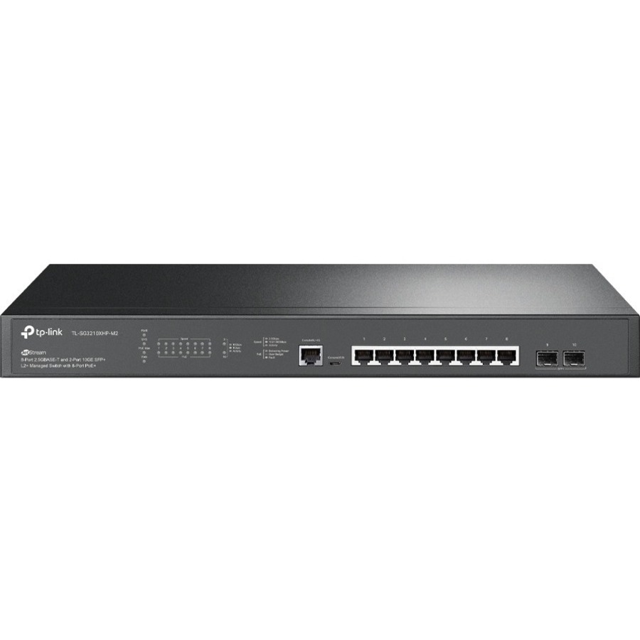 TP-Link TL-SG3210XHP-M2 - JetStream 8-Port Multi-Gigabit L2+ Managed PoE Switch