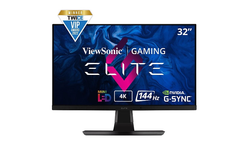 ViewSonic ELITE XG321UG - 4K IPS 144Hz Gaming Monitor with G-Sync, Mini LED, Nvidia Reflex, HDR1400 - 400 cd/m2 - 32"