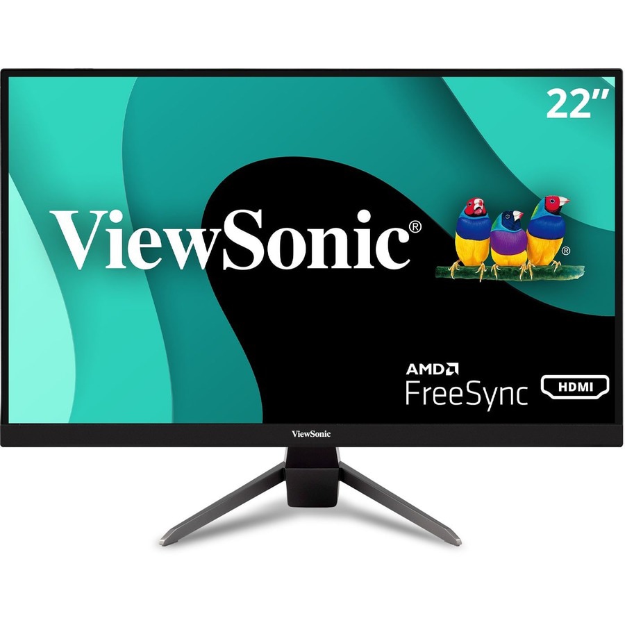 ViewSonic VX2267-MHD - 1080p Gaming Monitor with 75Hz, 1ms, FreeSync, Eye Care, HDMI, VGA, and DP - 250 cd/m² - 22"