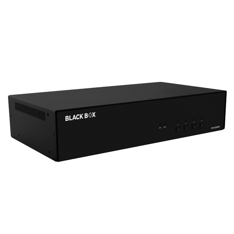 Black Box Secure KVM Switch - 4-Port,Dual-Monitor,FlexPort HDMI/DP