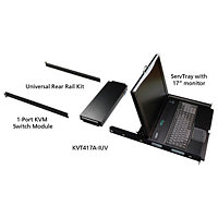 Black Box 17" LCD Console Drawer with IP Gateway KVM Switch