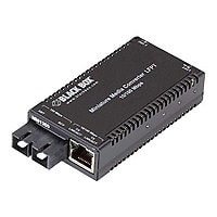 Black Box MultiPower Miniature Fast Ethernet Media Converter - fiber media converter - 10Mb LAN, 100Mb LAN