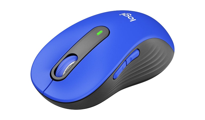 Logitech Signature M650 L - mouse - full size - Bluetooth, 2.4 GHz - classic blue